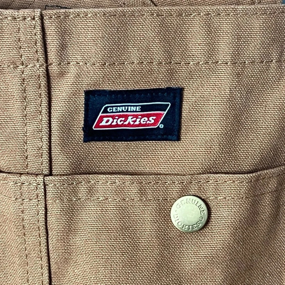 Dickies Duck Bib Overalls Brown 42x32 NEW EB710BD Men’s Coveralls Utility NWT - Picture 2 of 7